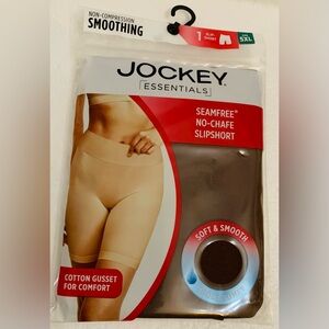 Jockey Essentials 5XL Brown Seamfree No Chafe Slipshort